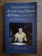 Gesprekken op donderdag. Theun de Vries praat met Jan Boelen, Ophalen of Verzenden, Zo goed als nieuw