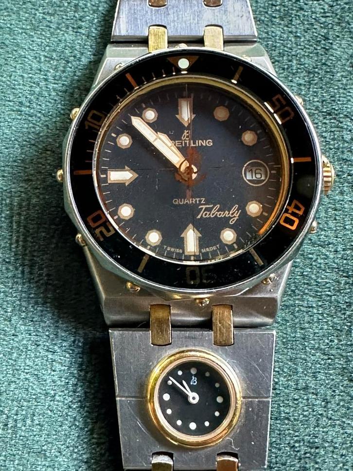 Breitling Eric Tabarly met utc, Sieraden, Tassen en Uiterlijk, Overige Accessoires, Gebruikt, Ophalen of Verzenden