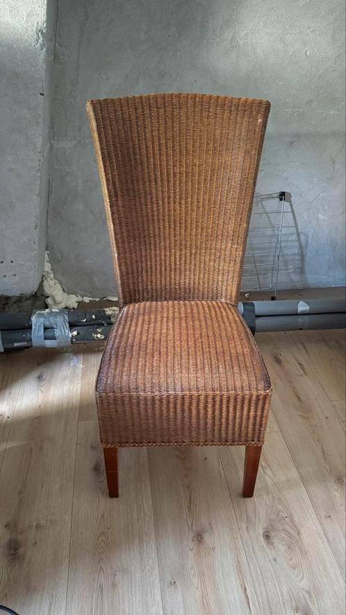 Rieten stoel, Huis en Inrichting, Stoelen, Gebruikt, Eén, Riet of Rotan, Bruin, Ophalen