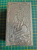 Zilveren luciferdoos houder groot, Ophalen of Verzenden, Zilver