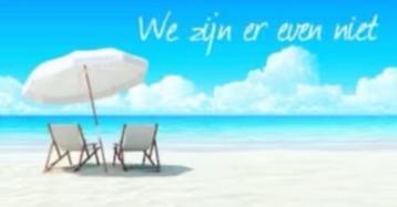 VAKANTIE OP 14 JUNI -26 JUNI ZIJN WIJ GESLOTEN beschikbaar voor biedingen