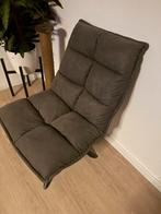Clayton fauteuil Loungestoel - Antraciet - Leen Bakker, Huis en Inrichting, Ophalen, Zo goed als nieuw, Stof