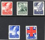 Rodekruis zegels NVPH 203/207 postfris, Ophalen of Verzenden, T/m 1940, Postfris