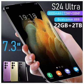 S24 Ultra Smartphone 7.3 Inch. 4G-5G. 22Tb + 2Tb 7800Mah.   beschikbaar voor biedingen