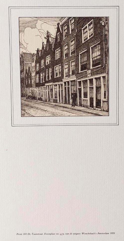 Amsterdam ... 750 jaar ... Taanstraat ..., Antiek en Kunst, Kunst | Tekeningen en Foto's, Ophalen of Verzenden