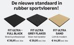 Nieuwe FIT ULTRA  SPORTVLOER MATTEN EPDM 100x100x2cm, Ophalen of Verzenden, Nieuw, Fitnessmat