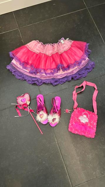 Prinsessen accessoires tasje muiltjes petticoat carnaval  beschikbaar voor biedingen