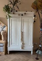 Authentieke Biedermeier witte dienstmeidenkast vintage kast, Ophalen