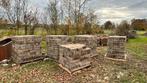 20m2 Betonklinkers Dikformaat 21x7x8, Tuin en Terras, Tegels en Klinkers, Ophalen, Gebruikt, Klinkers, 10 m² of meer