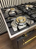 Luxe Boretti 7 pits met coupe de feu antraciet/messing 150cm, Fornello Esperta, Ophalen of Verzenden, Zo goed als nieuw, Energieklasse A of zuiniger