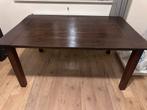 Mooie houten tafel - 160x101x74 cm, Ophalen, Gebruikt, 100 tot 150 cm, 150 tot 200 cm