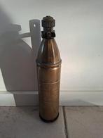 Antieke brandweerspuit van messing van Sicli uit Brussel, Antiek en Kunst, Ophalen of Verzenden