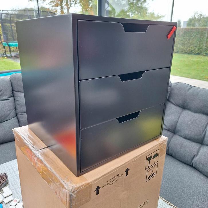 Ladenkast Authentic Models MF240 Zwart, Huis en Inrichting, Kasten | Ladekasten, Nieuw, Minder dan 100 cm, Minder dan 50 cm, 25 tot 50 cm