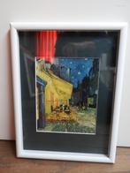 Prent - Van Gogh - Caféterras bij nacht, Minder dan 50 cm, Gebruikt, Overige typen, Ophalen of Verzenden
