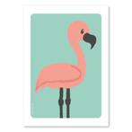 Poster Flamingo A4 mint kinderkamer babykamer roze vogel, Verzamelen, Posters, Rechthoekig Staand, Verzenden, A4 of kleiner, Nieuw