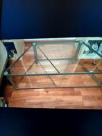 Salontafel op wieltjes - Praktisch & Stijlvol!, Gebruikt, 100 tot 150 cm, Glas, Modern