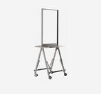 2x verrijdbare kaprafel (4 spiegels) SCUOLA, Ophalen, Metaal of Aluminium, 100 tot 150 cm, 50 tot 100 cm