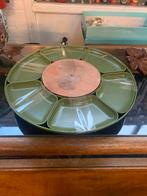 Schaal retro vintage groene space age party schaal jaren 70, Ophalen of Verzenden, Zo goed als nieuw