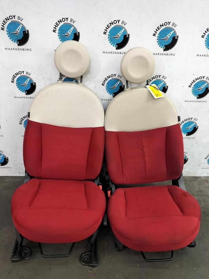 FIat 500 interieur rood met wit, Auto-onderdelen, Interieur en Bekleding, Fiat, Gebruikt, Ophalen