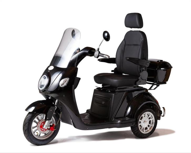 bellefleur automaat in rood en zwart uit voorraad leverbaar, Diversen, Brommobielen en Scootmobielen, Nieuw, 36 t/m 45 km, 16 km/u of meer