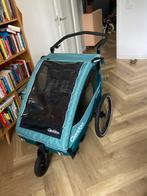 Qeridoo Sportrex 2 Kinderfietskar (tweeling), Ophalen, Opvouwbaar, Kinderkar, 40 tot 60 kg
