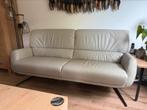 Leder bank, Huis en Inrichting, Banken | Bankstellen, Ophalen, Zo goed als nieuw, 75 tot 100 cm, Vierpersoons of meer