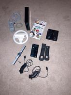 Nintendo Wii Zwart + 2 Controllers, Gebruikt, Overige genres, 2 spelers, Ophalen of Verzenden