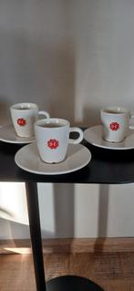 Douwe Egberts Kopjes en Schotels, Huis en Inrichting, Keuken | Servies, Gebruikt, Keramiek, Ophalen of Verzenden, Overige stijlen