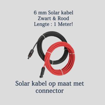 10 Meter Solar Kabel met connectoren MC4  6mm beschikbaar voor biedingen