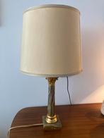 Vintage Marmeren Sokkel Lampvoet H 29,5 cm Antiek Look, Ophalen