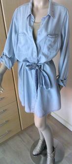Blauwe basic  jurk overhemd maat 42, Kleding | Dames, Jurken, Maat 42/44 (L), Gedragen, Boven de knie, Verzenden