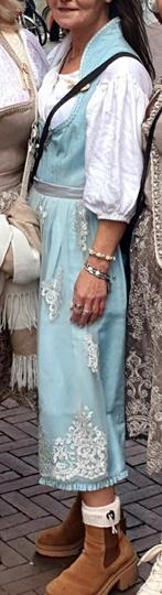 Dirndl Lichtblauw Maat 38, Kleding | Dames, Carnavalskleding en Feestkleding, Maat 38/40 (M), Ophalen of Verzenden, Kleding, Overige thema's