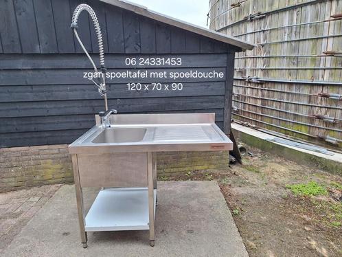 rvs spoeltafel # VERKOCHT #, Huis en Inrichting, Keuken | Keukenelementen, Zo goed als nieuw, Minder dan 100 cm, 100 tot 150 cm