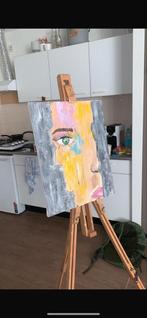 Abstract Portret Schilderij, Antiek en Kunst, Ophalen of Verzenden