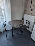 Compacte eettafel met 2 stoelen, Ophalen, Zo goed als nieuw