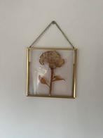 1x Lijst met Gedroogde Bloem, Ophalen of Verzenden, Zo goed als nieuw, Metaal of Aluminium, Minder dan 50 cm