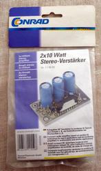 Conrad 10W Stereoversterker bouwpakket, Hobby en Vrije tijd, Elektronica-componenten, Ophalen of Verzenden, Nieuw