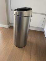 Brabantia touch bin pedaalemmer rvs, Ophalen, 50 tot 75 cm, Rvs, 20 tot 30 liter