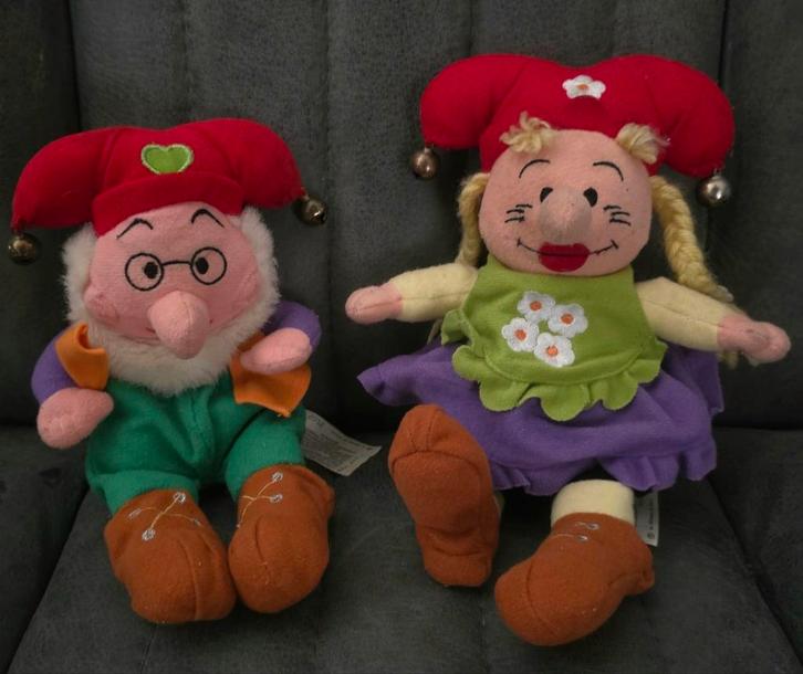 Kabouter Plop en Kwebbel knuffels Studio 100, Kinderen en Baby's, Speelgoed | Knuffels en Pluche, Zo goed als nieuw, Overige typen
