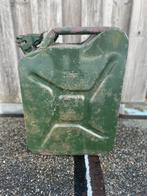 (Vintage) groene metalen jerrycan, 25 liter, Ophalen, Gebruikt