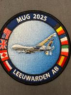 Embleem 306 SQN MuG2025 Leeuwarden AB MQ-9, Verzamelen, Verzenden, Luchtmacht, Nederland, Embleem of Badge