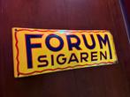 Emaille reclamebord Forum Sigaren uithanger bolle variant, Ophalen of Verzenden, Zo goed als nieuw, Reclamebord