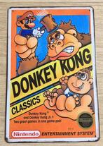 Metalen Wandbord DONKEY KONG CLASSICS NES, Spelcomputers en Games, Games | Overige, Nieuw, Verzenden