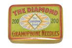 blik grammofoon naalden The Diamond diamant needle tin, Ophalen of Verzenden, Gebruikt, Overige, Overige merken