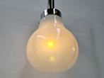 Mazzega Stijl Hanglamp, 1970s Space Age, Gebruikt, -, -, Mazzega, italy, melkglas, space age, vintage, hanglamp, peertje