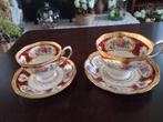 Twee schitterende kop en schotel, Antiek en Kunst, Antiek | Servies los, Ophalen of Verzenden