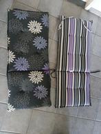 2 Tuinkussens - Bloemen & Strepen, Ophalen, Gebruikt
