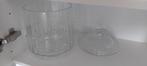 Vintage bowl/punch set met 12 glazen en lepel, Ophalen