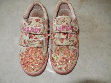 leuke sneakers mt33 roze bloemen kraaltjes Lelli Kelly izgst beschikbaar voor biedingen
