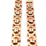 gouden platte koningsketting 14kt, Sieraden, Tassen en Uiterlijk, Kettingen, Www.bredajuwelier.nl, Nieuw, Ophalen of Verzenden